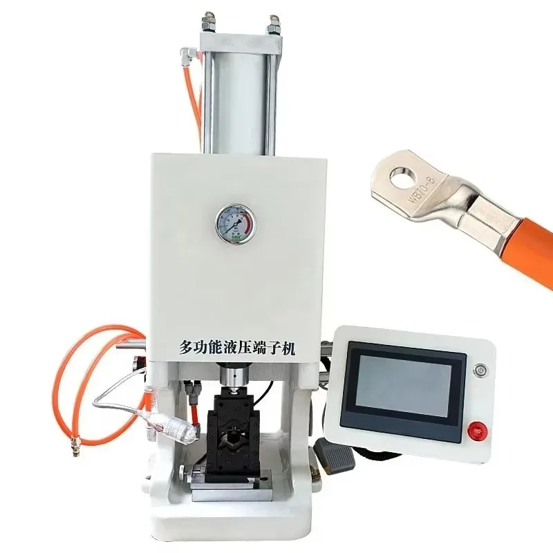 Cable Terminal Crimping Machine Adjustable Clamping Ranges Easy Operation For Heavy Electronic Wires Processing Production Using