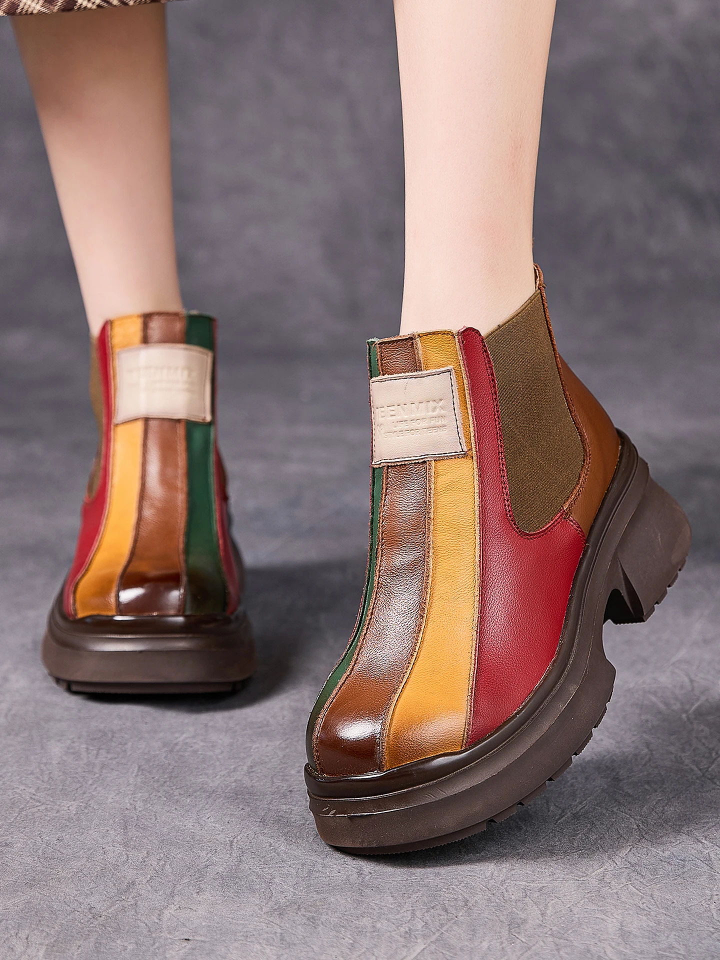 Birkuir Thick Heel Ankle Boots Round Toe Mixed Colors Women Slip On 6cm Genuine Leather High Heel Platform Winter Plush Boots
Birkuir Thick Heel Ankle Boots Round Toe Mixed Colors Women Slip On 6cm Genuine Leather High Heel Platform Winter Plush Boots