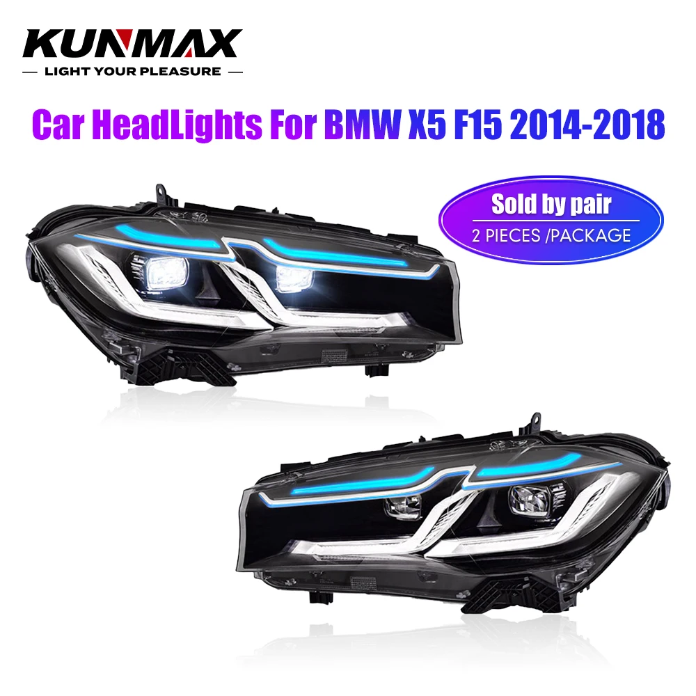 Pair Of LED Car Headlight Assembly For BMW X5 2014-2018 Front Lights Headlamp Tuning Light Accessories Headlights Plug and Play
Pair Of LED Car Headlight Assembly For BMW X5 2014-2018 Front Lights Headlamp Tuning Light Accessories Headlights Plug and Play