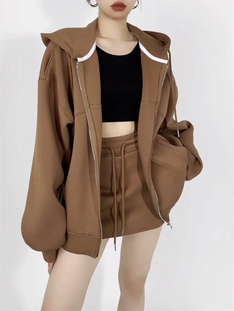 Spring 2024 Women's Hoodie Sweater Slim Fit Drawstring Rope Fine Strap New Style plus Size Half Skirt Ensemble Polyester Fiber
Spring 2024 Women's Hoodie Sweater Slim Fit Drawstring Rope Fine Strap New Style plus Size Half Skirt Ensemble Polyester Fiber