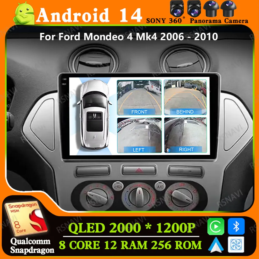 Andoird 14 Car Radio For Ford Mondeo 4 Mk4 2006 - 2010 Viedo Player Wireless Carplay Auto Navigation Stereo Head Unit BT 4G LTE
Andoird 14 Car Radio For Ford Mondeo 4 Mk4 2006 - 2010 Viedo Player Wireless Carplay Auto Navigation Stereo Head Unit BT 4G LTE