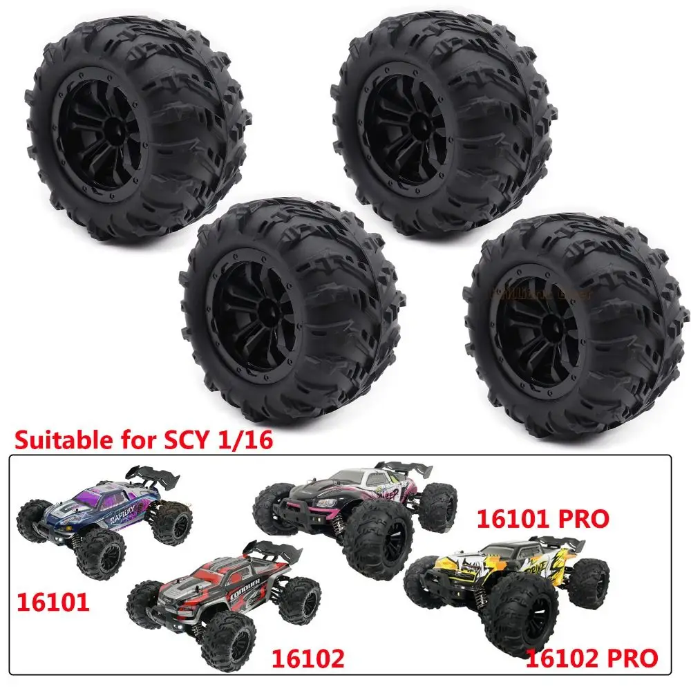 4PCS/lot 12mm Hex Monster Truck Wheel Tires for SCY 16101 Pro 16102 Pro 1:16 Off Road RC Car Upgrade Parts 6034
4PCS/lot 12mm Hex Monster Truck Wheel Tires for SCY 16101 Pro 16102 Pro 1:16 Off Road RC Car Upgrade Parts 6034