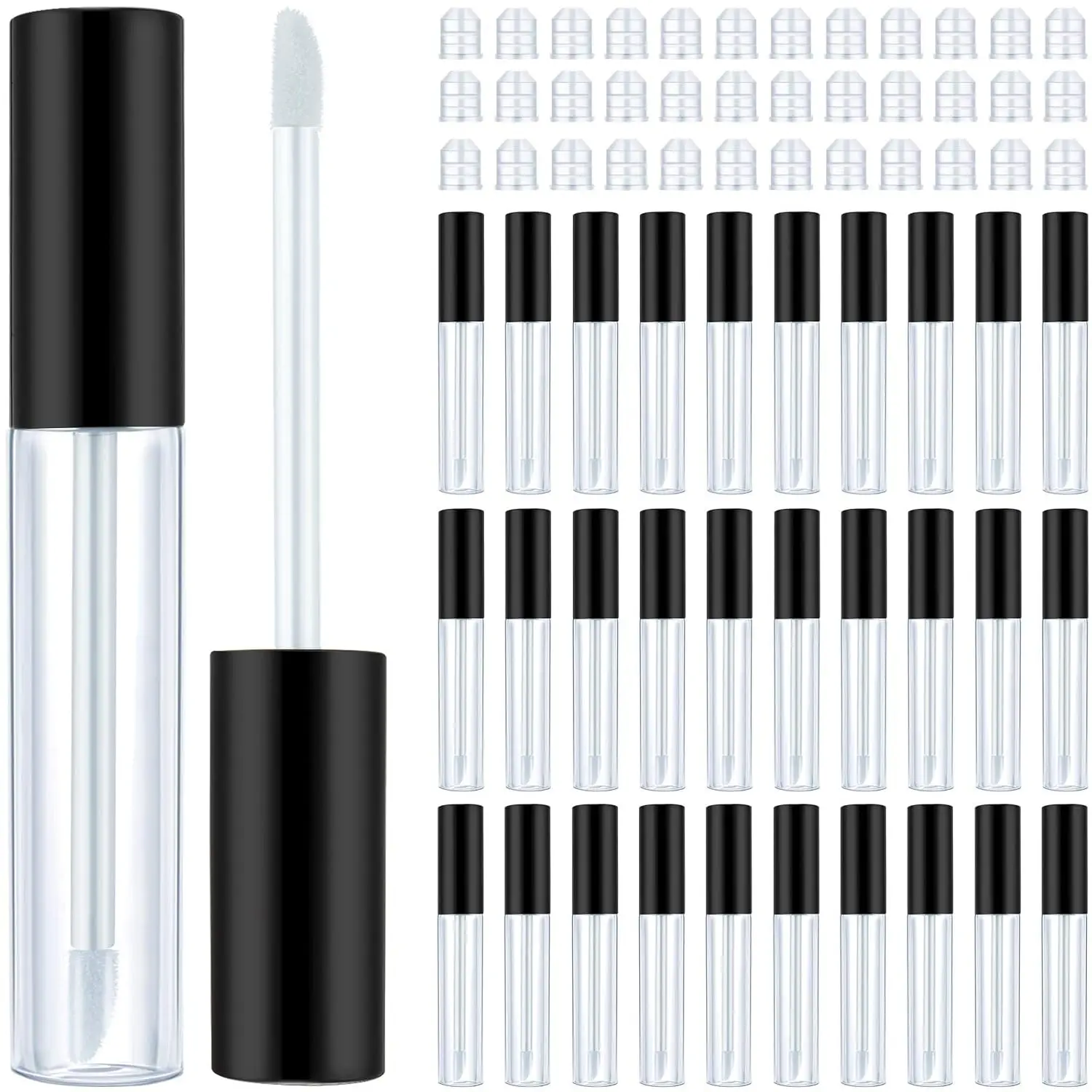 20PCS 5/10ml Plastic Lip Gloss Tubes Empty Cosmetic Container with Soft Brush for Girls DIY Lip Samples Refillable Makeup Tubes
20PCS 5/10ml Plastic Lip Gloss Tubes Empty Cosmetic Container with Soft Brush for Girls DIY Lip Samples Refillable Makeup Tubes