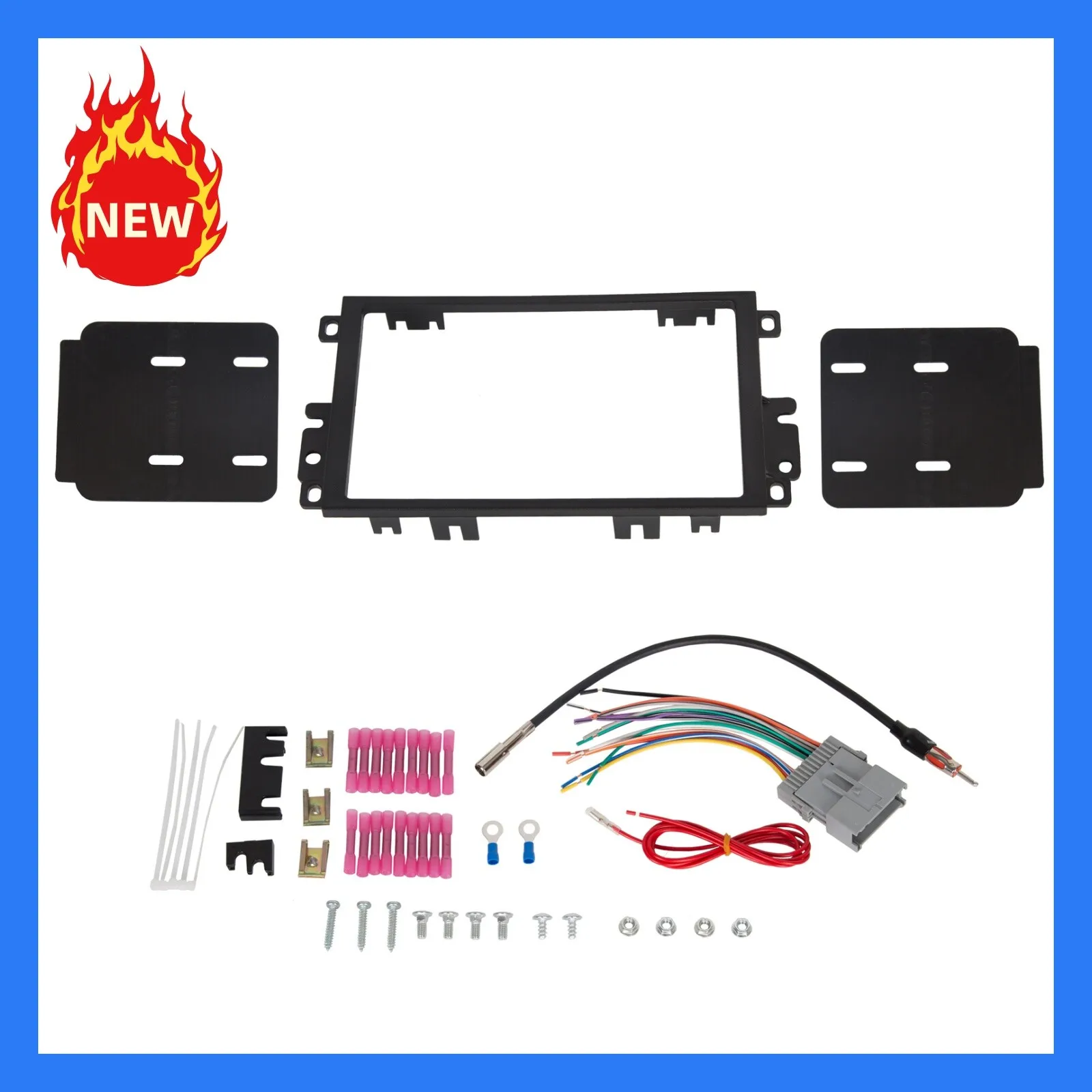 Double Din Stereo Radio Install Dash Kit w Antenna Adapter Wire Harness For GMC
Double Din Stereo Radio Install Dash Kit w Antenna Adapter Wire Harness For GMC