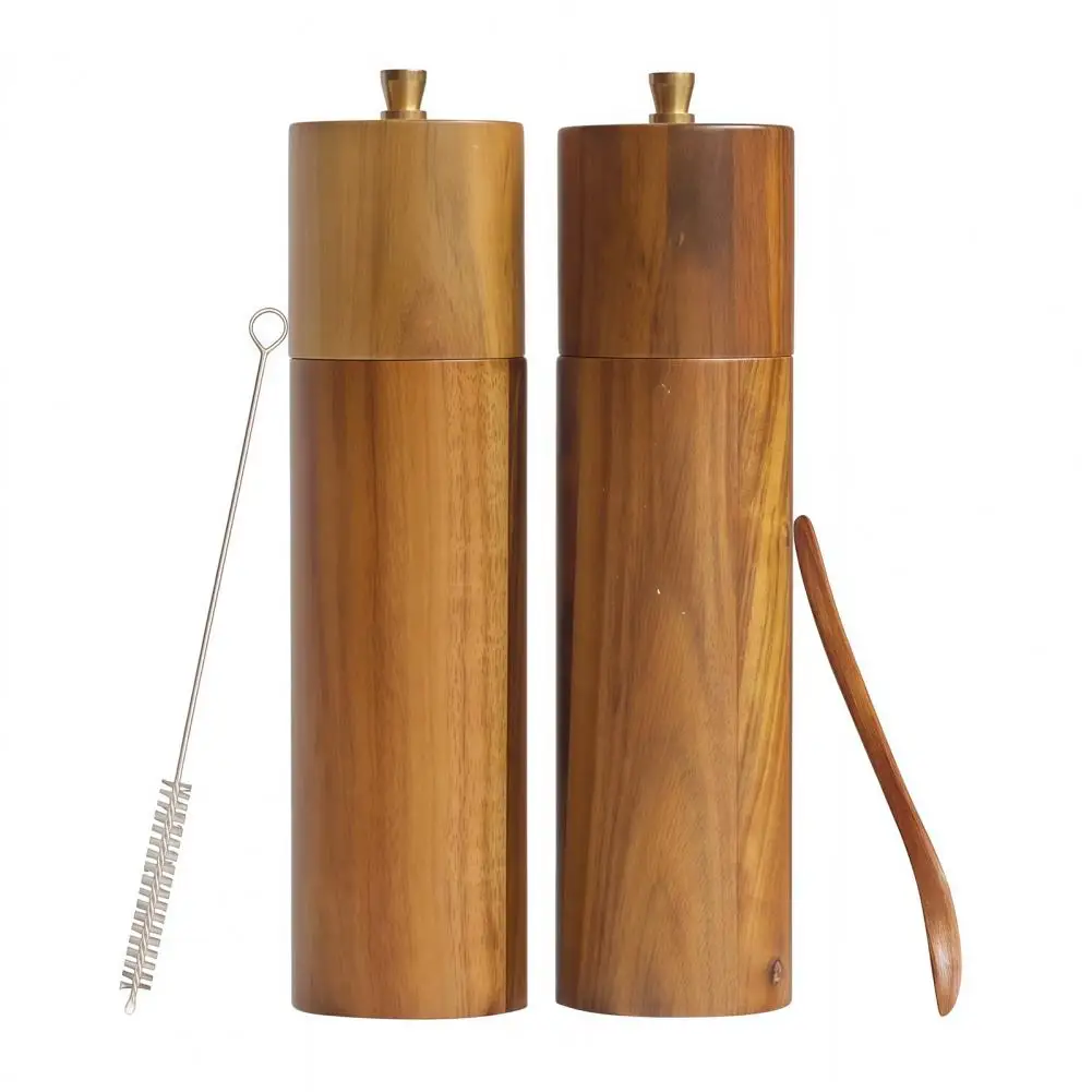 2Pcs Pepper Grinder Manual Salt Pepper Mill Set with Adjustable Coarseness Refillable Ceramic Core Wooden Body Cumin Grinder Mil
2Pcs Pepper Grinder Manual Salt Pepper Mill Set with Adjustable Coarseness Refillable Ceramic Core Wooden Body Cumin Grinder Mil