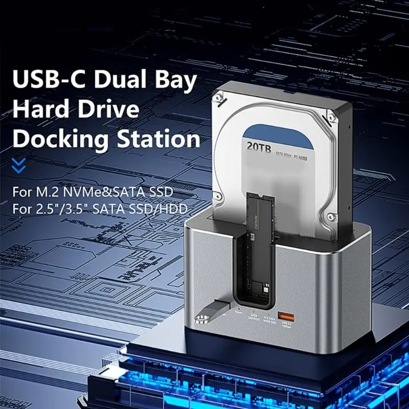 3.5inch/2.5inch Hard Drive Docking Station Heat Dissipation Support Offline Duplication Enclosure Case with LED
3.5inch/2.5inch Hard Drive Docking Station Heat Dissipation Support Offline Duplication Enclosure Case with LED