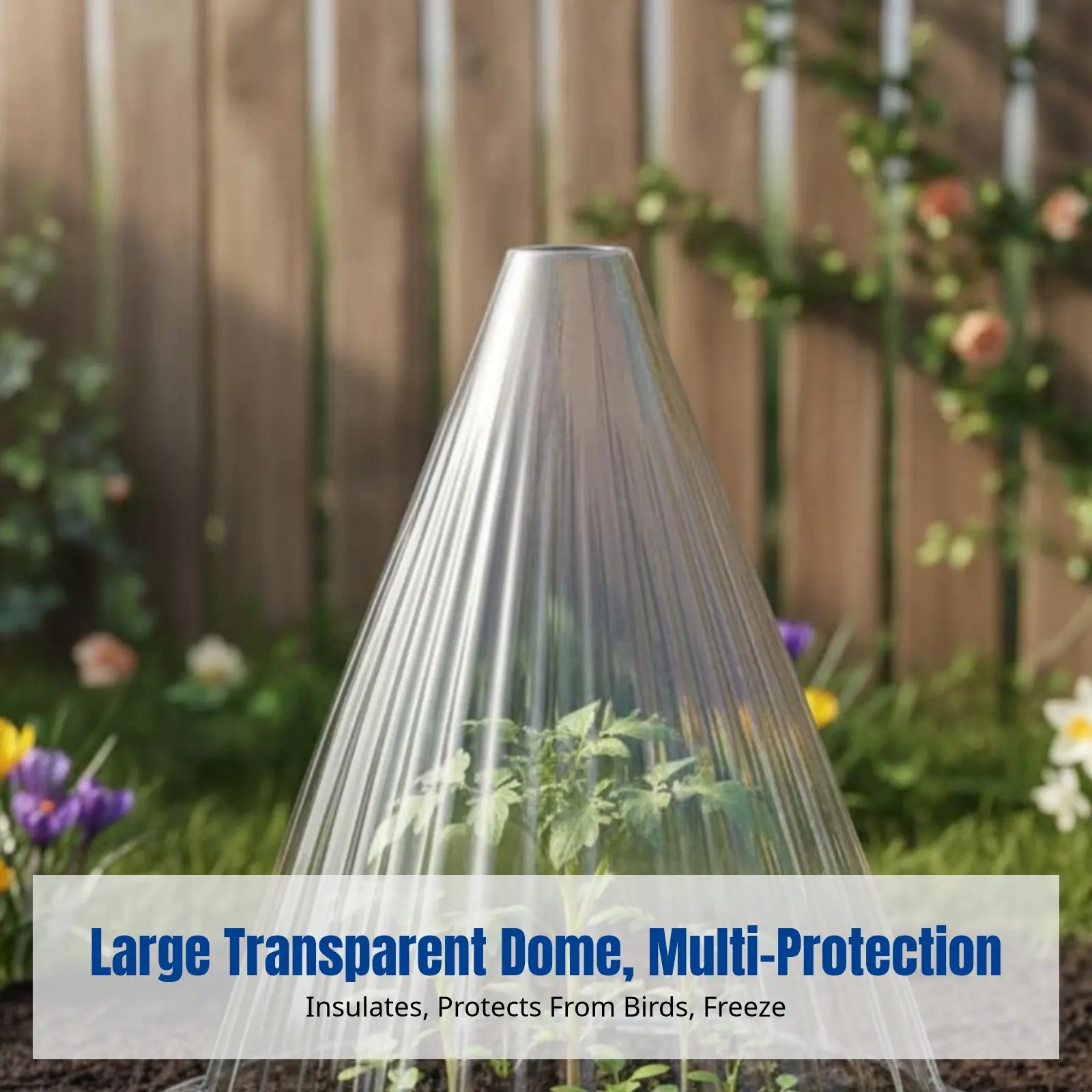Transparent Large Cloche, Sprout Protection Dome, Thickened Greenhouse Cover, Cold-Resistant Avian Barrier, Breathable Top
Transparent Large Cloche, Sprout Protection Dome, Thickened Greenhouse Cover, Cold-Resistant Avian Barrier, Breathable Top