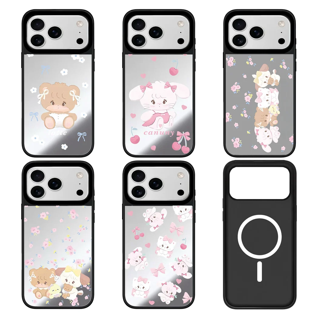 Brown Bear White Cat Mirror Surface Magnetic Phone Case Cover for IPhone 12 13 14 15 16 17 Pro Max Case for IPhone 17 Air
Brown Bear White Cat Mirror Surface Magnetic Phone Case Cover for IPhone 12 13 14 15 16 17 Pro Max Case for IPhone 17 Air
