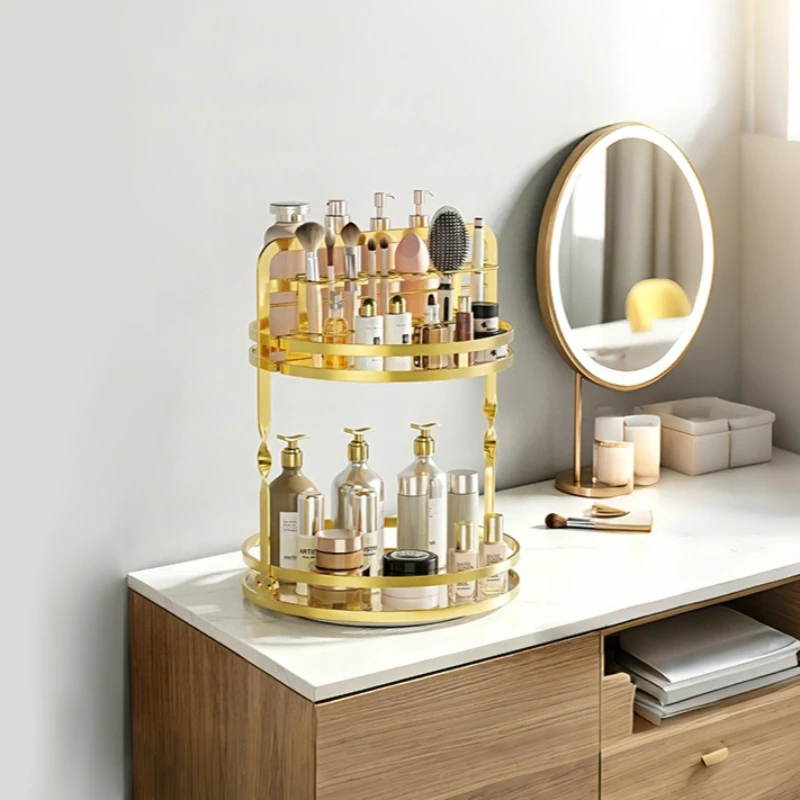 Stable Rotating Cosmetics Storage Rack Dresser Eyeshadow Brush Shelf Premium Sense Desktop Skin Care Products Perfume Finishing
Stable Rotating Cosmetics Storage Rack Dresser Eyeshadow Brush Shelf Premium Sense Desktop Skin Care Products Perfume Finishing