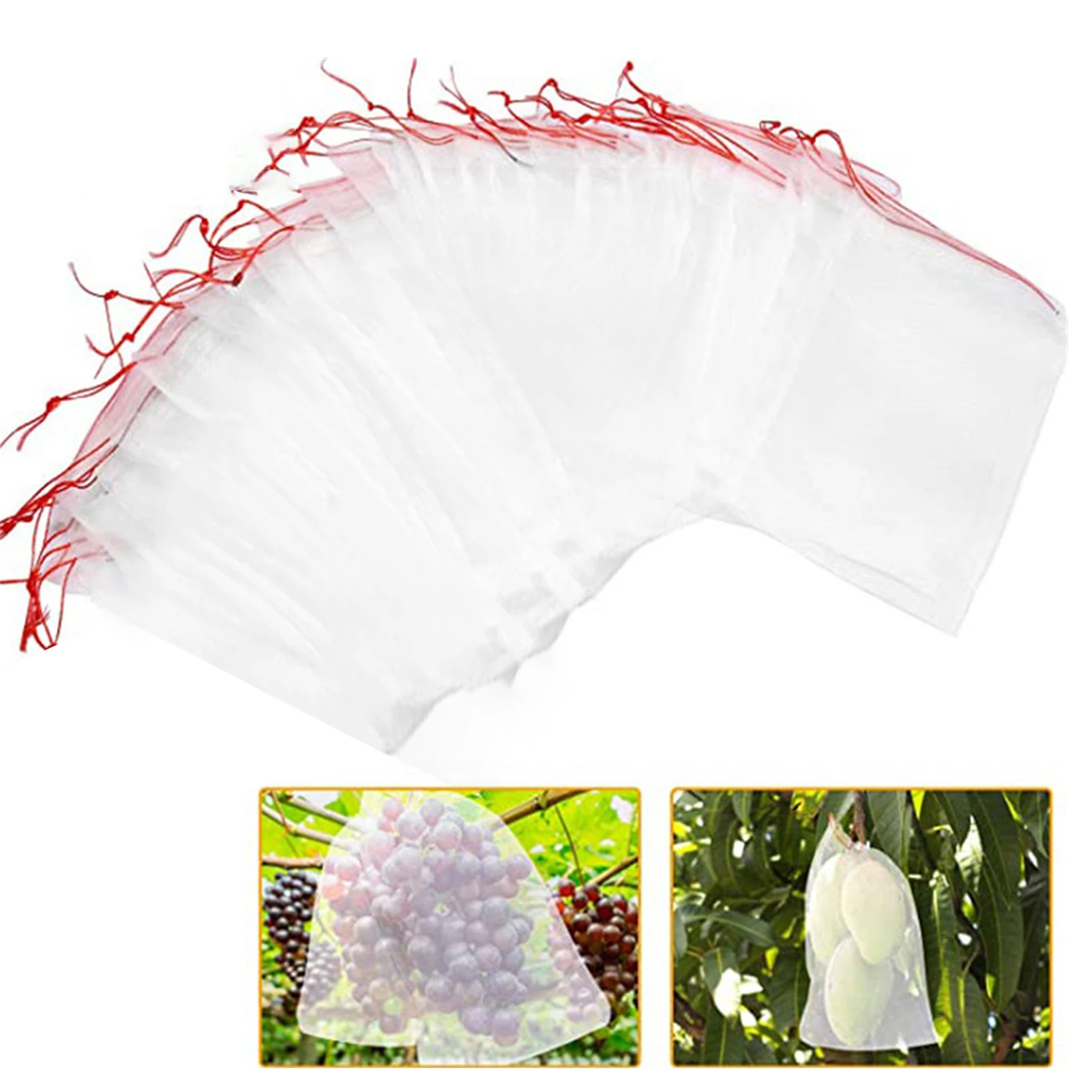 100pcs Fruit Protection Bags Net Bag For Fruit Trees Reusable Fruit Guard Bags Fruit Cover Bag For Grape Tomato Peach
100pcs Fruit Protection Bags Net Bag For Fruit Trees Reusable Fruit Guard Bags Fruit Cover Bag For Grape Tomato Peach