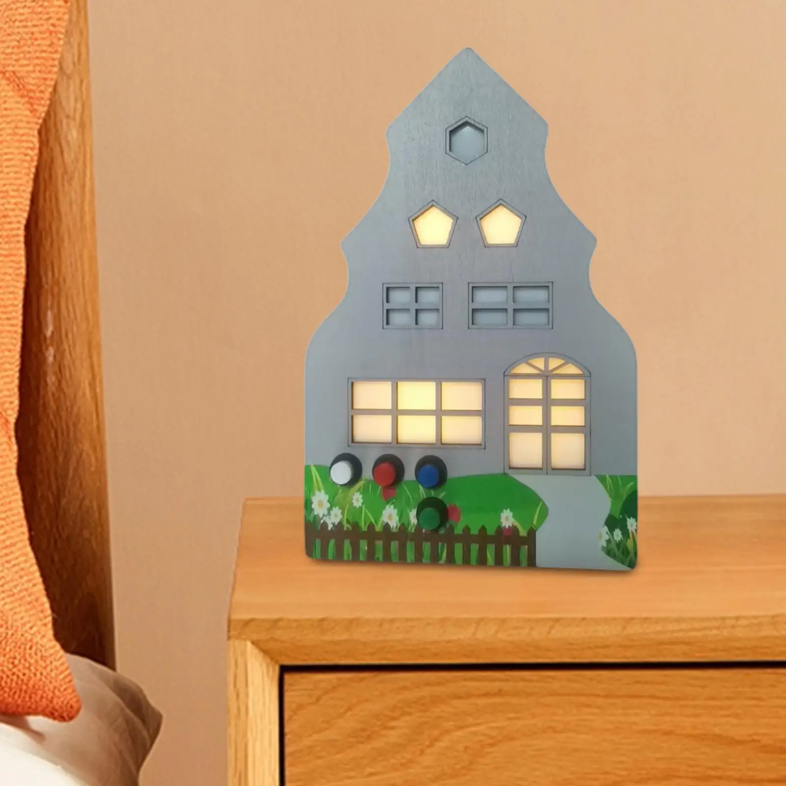 Busy Board LED Holiday Cottage Cognition Game Switch Lamp Activity Board Wood
Busy Board LED Holiday Cottage Cognition Game Switch Lamp Activity Board Wood
