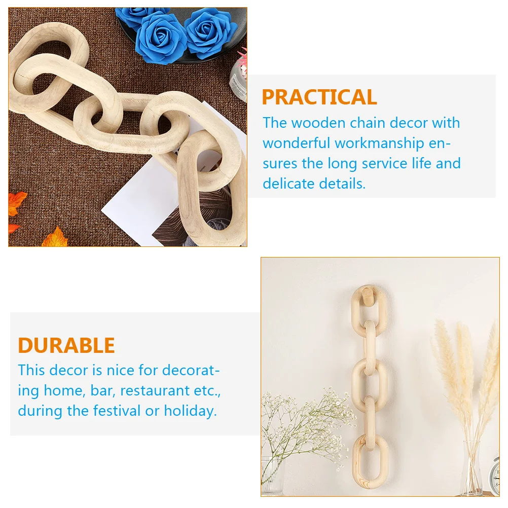 Wooden Decorative Chain Home Office Wall Hanging nament Smooth Finish Natural Wooden Chain Decor Farmhouse Link Gift
Wooden Decorative Chain Home Office Wall Hanging nament Smooth Finish Natural Wooden Chain Decor Farmhouse Link Gift