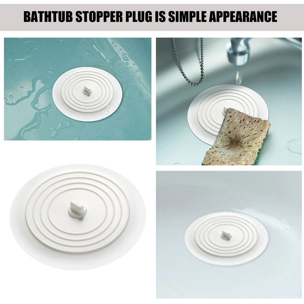 3Pcs Silicone Bathroom Stopper for Tub and Sink Drain Plug - Non-Slip Base, Odor-Free Material, Ideal Replacement for Broken
3Pcs Silicone Bathroom Stopper for Tub and Sink Drain Plug - Non-Slip Base, Odor-Free Material, Ideal Replacement for Broken