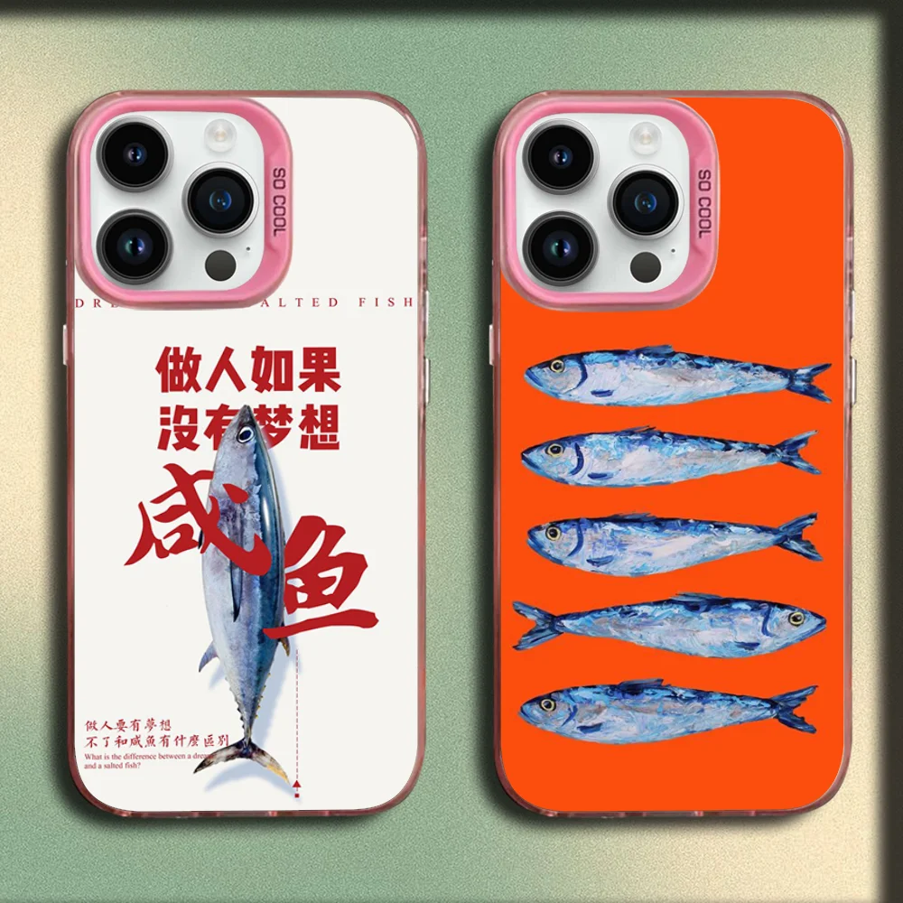 Fish Sardine Painting Art Phone Case For iPhone 16,15,14,13,12,11,Mini,Pro,MAX Pink Matte Silicone Cover
Fish Sardine Painting Art Phone Case For iPhone 16,15,14,13,12,11,Mini,Pro,MAX Pink Matte Silicone Cover