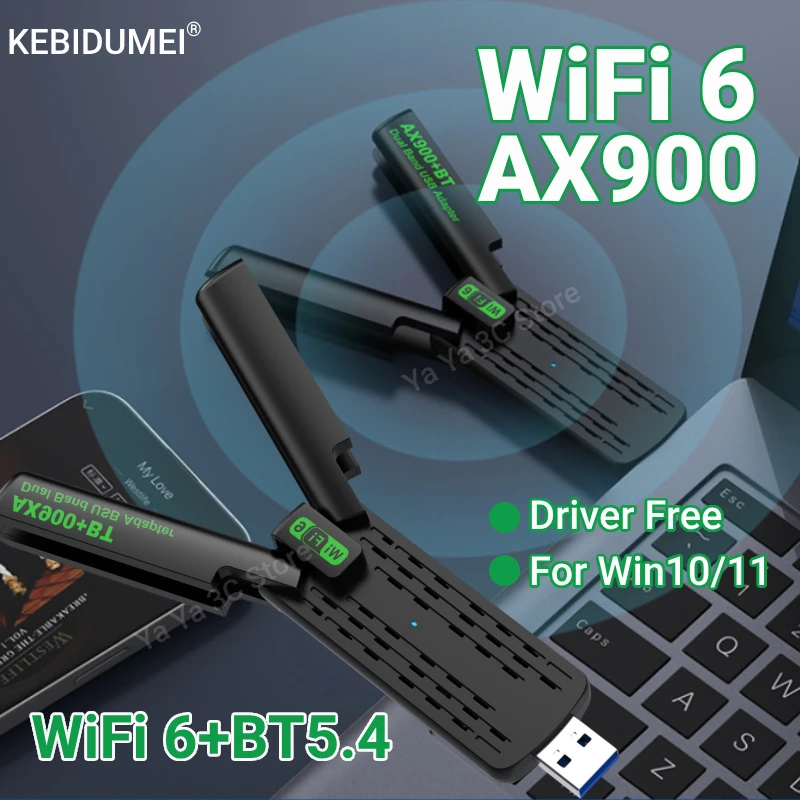 900Mbps WiFi6 USB Adapter Bluetooth 5.4 Wireless Adapter 2.4G&5Ghz Wi-Fi Dongle 4-Antennas USB3.0 Wireless Receiver For WIN10/11
900Mbps WiFi6 USB Adapter Bluetooth 5.4 Wireless Adapter 2.4G&5Ghz Wi-Fi Dongle 4-Antennas USB3.0 Wireless Receiver For WIN10/11