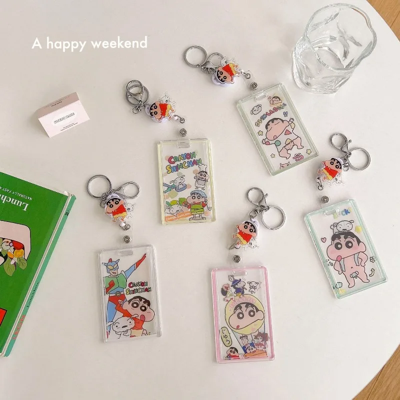 Crayon ShinChans Transparent Creative Cartoon Card Holder Anti‑Lost Sliding Cover Protective Case Ideal for Student ID Cards
Crayon ShinChans Transparent Creative Cartoon Card Holder Anti‑Lost Sliding Cover Protective Case Ideal for Student ID Cards