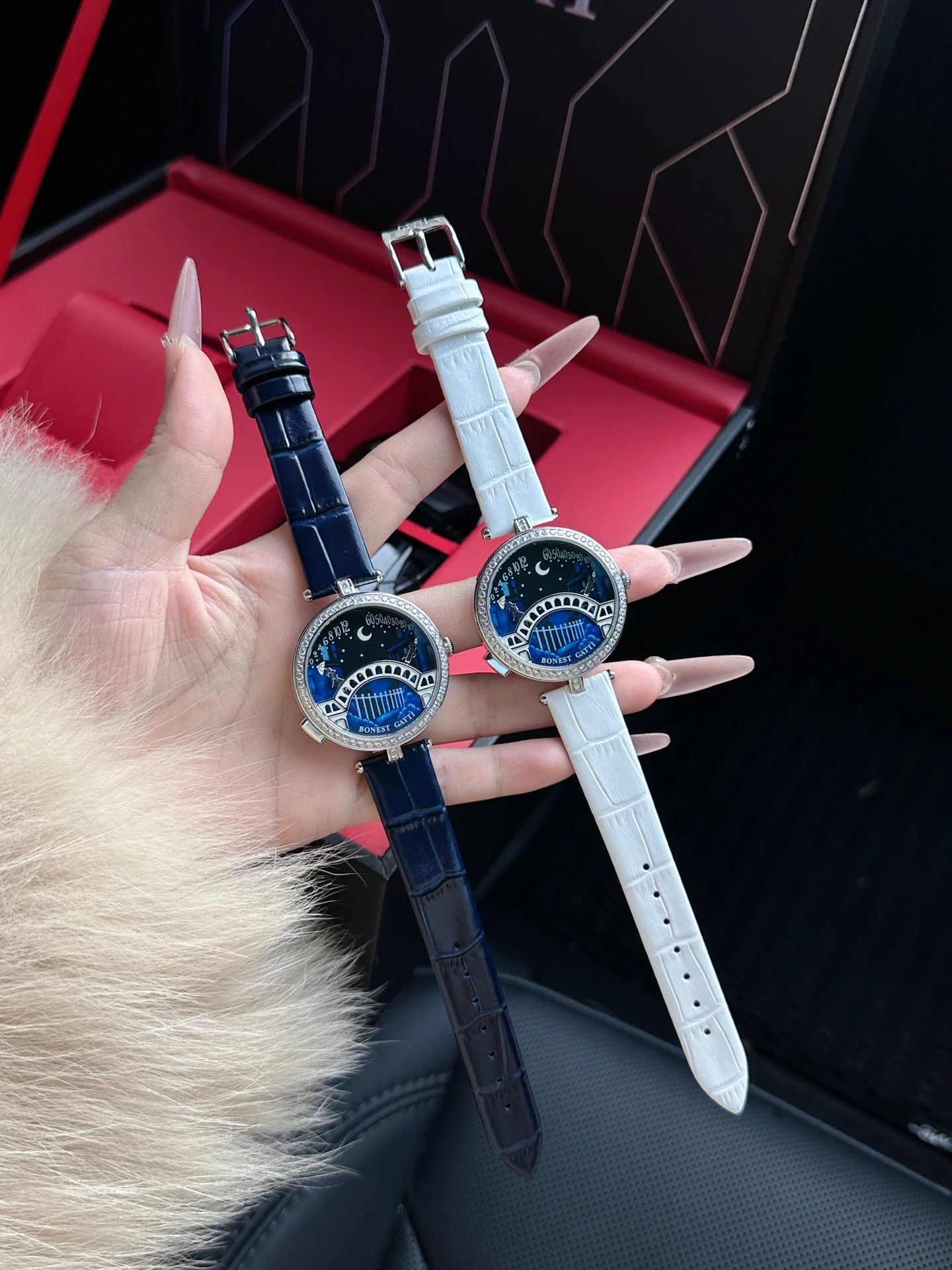 BONEST GATTI German Women Watch Starry Sky Lover Bridge Light Luxury Diamond Inlaid Luminous Wristwatch Girlfriend Birthday Gift
BONEST GATTI German Women Watch Starry Sky Lover Bridge Light Luxury Diamond Inlaid Luminous Wristwatch Girlfriend Birthday Gift