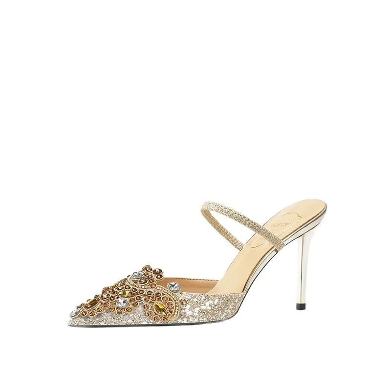 Women High Heels Luxury Rhinestone Sexy Banquet Sandals Designer Shoes for Women Summer New High Heel Sandals Sandalias De Mujer
Women High Heels Luxury Rhinestone Sexy Banquet Sandals Designer Shoes for Women Summer New High Heel Sandals Sandalias De Mujer