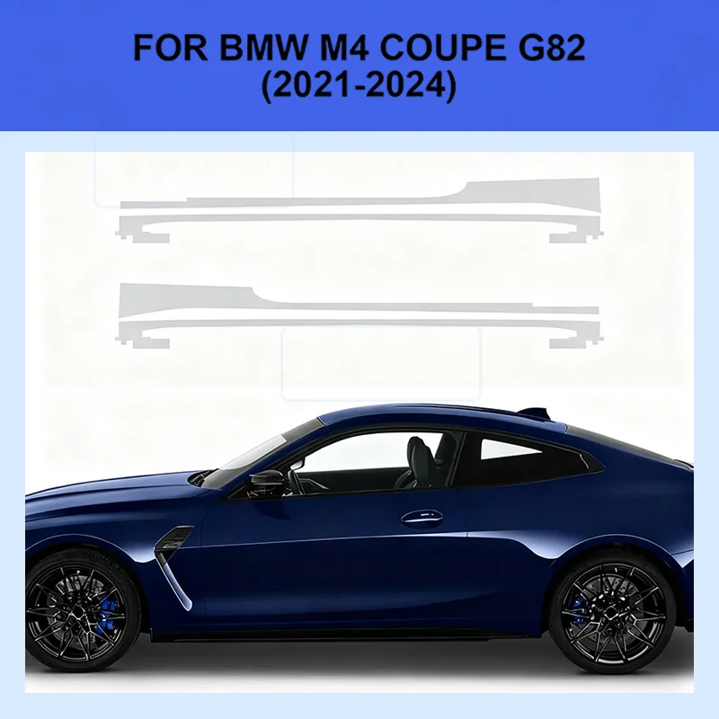 For BMW G82 M4 Coupe 2021 2022 2023 2024 Door Side Skirt Sticker Accessories TPU Car Paint Protection Film Decoration Clear Body
For BMW G82 M4 Coupe 2021 2022 2023 2024 Door Side Skirt Sticker Accessories TPU Car Paint Protection Film Decoration Clear Body