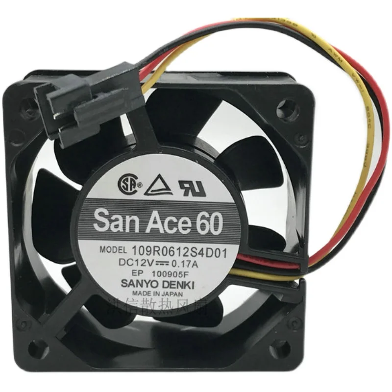 San Ace 60 109R0612S4D01 60mm 6cm Computer PC Cooling Fan,60X60X25mm DC 12V 0.17A 6025 Cooler
San Ace 60 109R0612S4D01 60mm 6cm Computer PC Cooling Fan,60X60X25mm DC 12V 0.17A 6025 Cooler