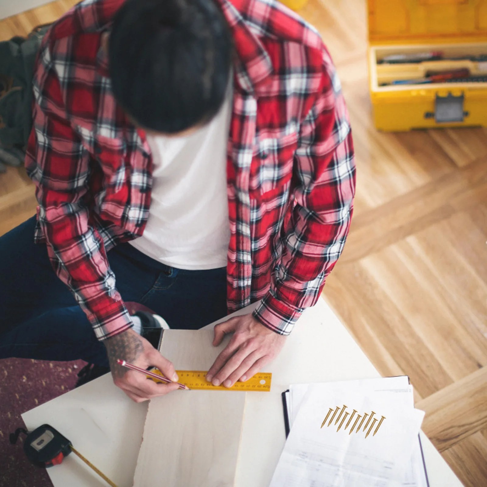 1Pack Copper Nails Robust High Hardness for Hanging Pictures Woodworking DIY Crafts Repair Small Nails for Picture Hanging
1Pack Copper Nails Robust High Hardness for Hanging Pictures Woodworking DIY Crafts Repair Small Nails for Picture Hanging