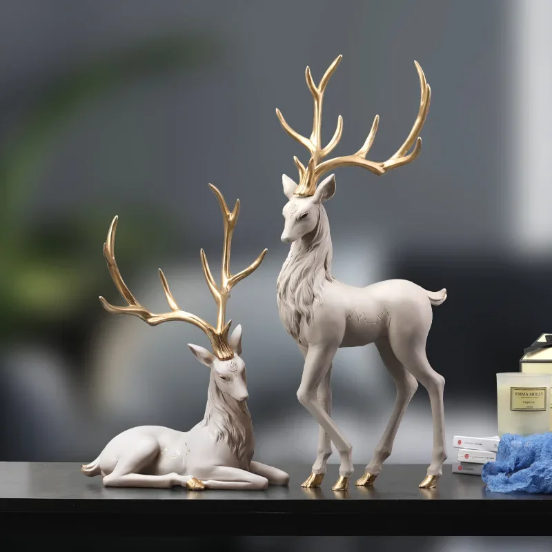 Light Luxury Elk Resin Ornament Home Accessories Decoration Gift for Birthday Wine&TV Cabinet Living Room Decoration Home Decor
Light Luxury Elk Resin Ornament Home Accessories Decoration Gift for Birthday Wine&TV Cabinet Living Room Decoration Home Decor