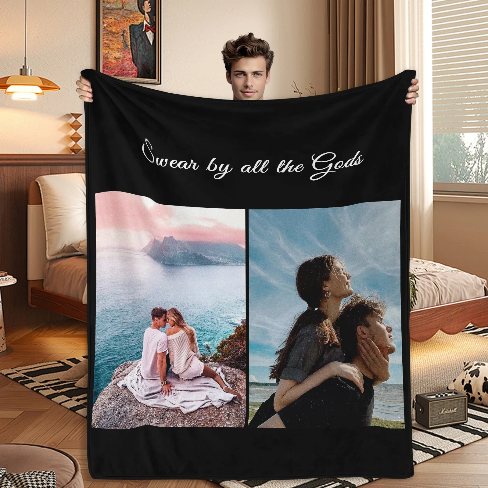 Custom Blanket Personalized Creative Photo Blanket Bedroom Bedspread Home Decor For Best Friend Blanket All-Season Gift
Custom Blanket Personalized Creative Photo Blanket Bedroom Bedspread Home Decor For Best Friend Blanket All-Season Gift