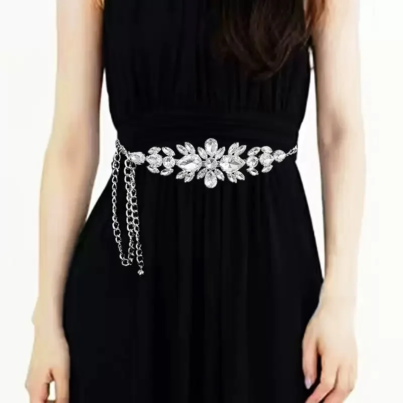 New Women's Rhinestone Inlaid Chain Belt High-end Gold Waist Chain Fashion Dress Evening Dress Accessories
New Women's Rhinestone Inlaid Chain Belt High-end Gold Waist Chain Fashion Dress Evening Dress Accessories
