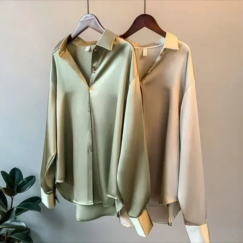 Long Sleeve Blouse Button Up Shirt Women Summer 2025 New Female Elegant Ladies Tops Korean Fashion Office Lady
Long Sleeve Blouse Button Up Shirt Women Summer 2025 New Female Elegant Ladies Tops Korean Fashion Office Lady