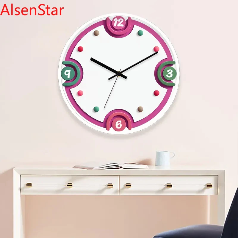 Modern Simple Silent Wall Clock Cream Style Decorative Hanging Watch for Living Room Porch Household
Modern Simple Silent Wall Clock Cream Style Decorative Hanging Watch for Living Room Porch Household