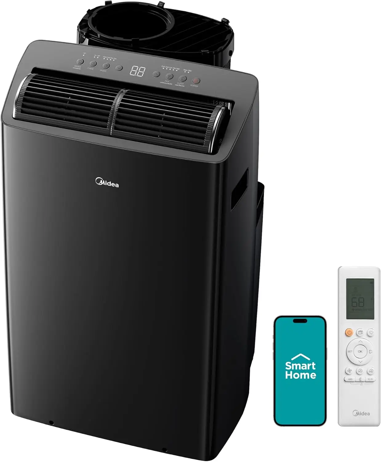 Midea Duo 14,000 BTU (12,000 BTU SACC) High Efficiency Inverter, Ultra Quiet Portable Air Conditioner, Cools Up To 550 Sq.Ft., Works with Alexa/Google Assistant, Includes Remote & Window Kit, 2026 New
Midea Duo 14,000 BTU (12,000 BTU SACC) High Efficiency Inverter, Ultra Quiet Portable Air Conditioner, Cools Up To 550 Sq.Ft., Works with Alexa/Google Assistant, Includes Remote & Window Kit, 2026 New