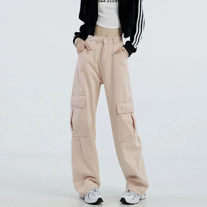 High Street Cargo Pants for Women Baggy Fashion Large Pocket Straight Loose Wide Leg Casual Joggers Trousers Hip Hop Pants
High Street Cargo Pants for Women Baggy Fashion Large Pocket Straight Loose Wide Leg Casual Joggers Trousers Hip Hop Pants