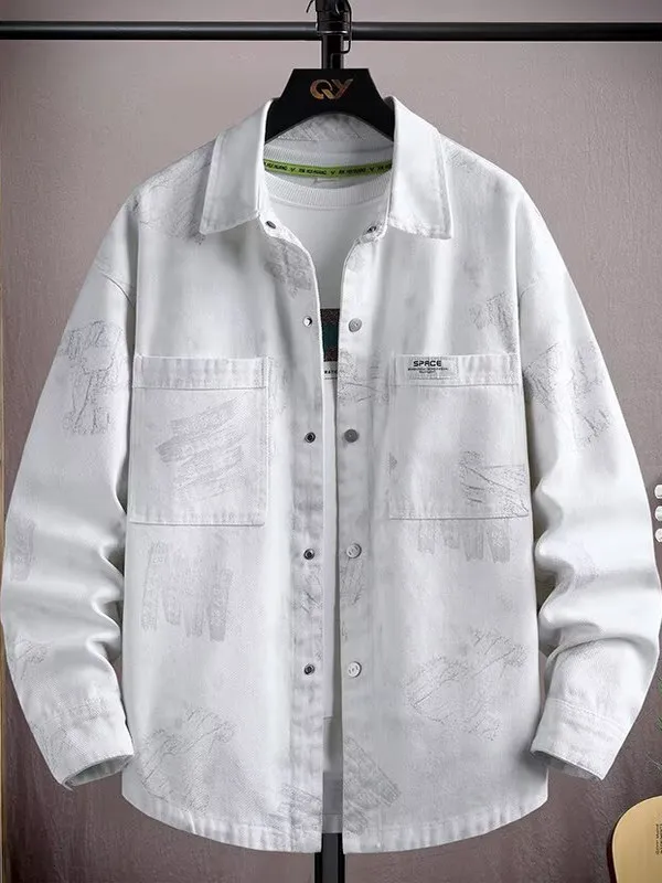 White Large Size Japanese Style Black Workwear Long Sleeve Shirt Men's Casual Handsome Spring Autumn Jacket Boys Outerwear
White Large Size Japanese Style Black Workwear Long Sleeve Shirt Men's Casual Handsome Spring Autumn Jacket Boys Outerwear