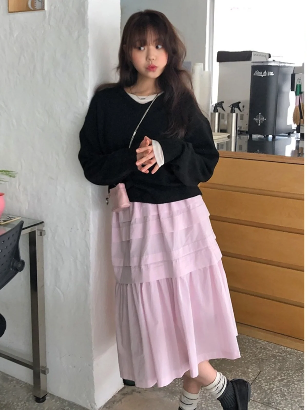 Sweet Anti-Aging Women's High Waist A-Line Skirt Korean Sle Elastic Waist Midi Skirt Slimming ort Women's Dr
Sweet Anti-Aging Women's High Waist A-Line Skirt Korean Sle Elastic Waist Midi Skirt Slimming ort Women's Dr