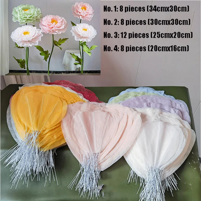 Wedding Decoration Artificial Peony Petal Material DIY Semi-finished Paper Flowers Party Home Background Wall Decor
Wedding Decoration Artificial Peony Petal Material DIY Semi-finished Paper Flowers Party Home Background Wall Decor