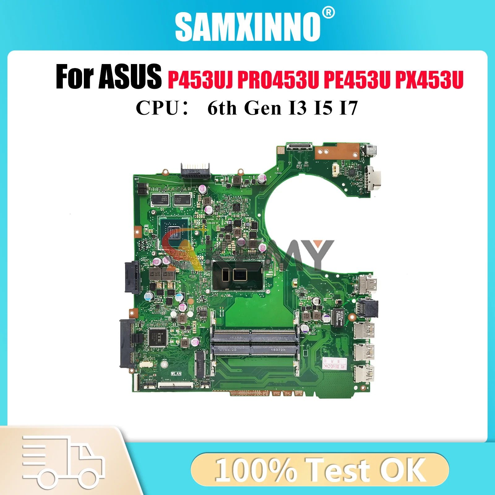 P453UJ Laptop Motherboard For ASUS ProArt PRO453U PX453U P453U P453UJ PE453U Notebook Mainboard With I3 I5 I7 CPU 100% tests OK
P453UJ Laptop Motherboard For ASUS ProArt PRO453U PX453U P453U P453UJ PE453U Notebook Mainboard With I3 I5 I7 CPU 100% tests OK