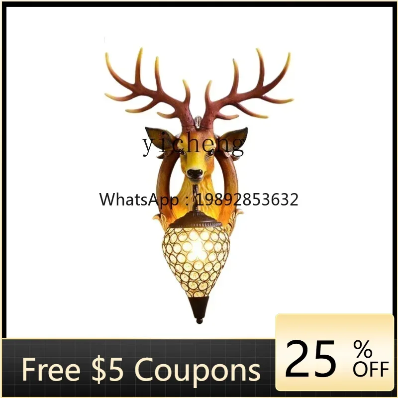 Lucky Deer Head European American Living Room Background Wall Stairs Entrance Restaurant Antlers Decoration
Lucky Deer Head European American Living Room Background Wall Stairs Entrance Restaurant Antlers Decoration
