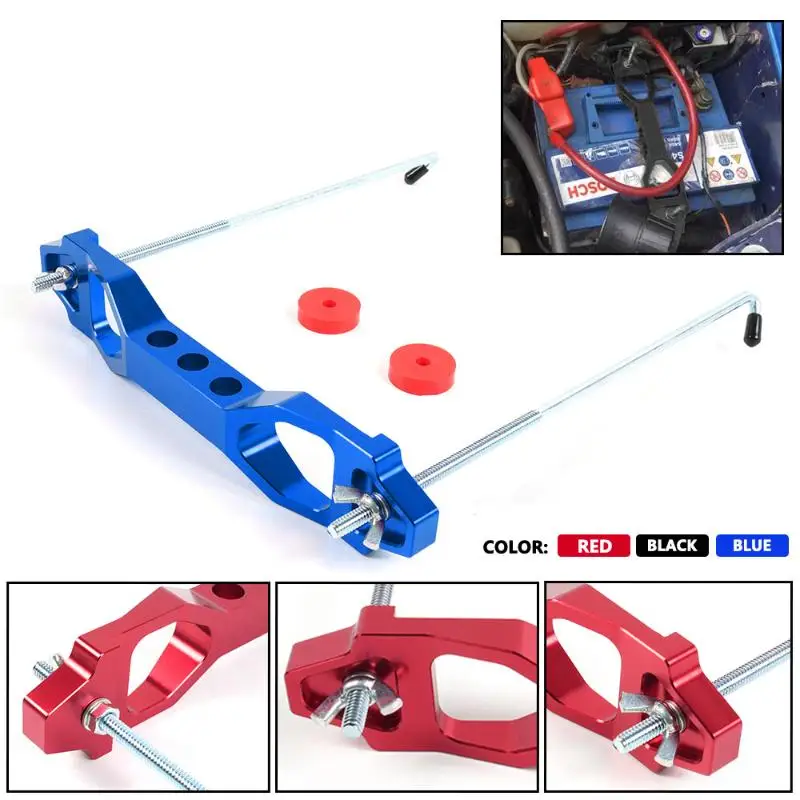 Durable Car Battery Hold Bracket Kit with Heavy Duty Aluminum and J Hook
Durable Car Battery Hold Bracket Kit with Heavy Duty Aluminum and J Hook