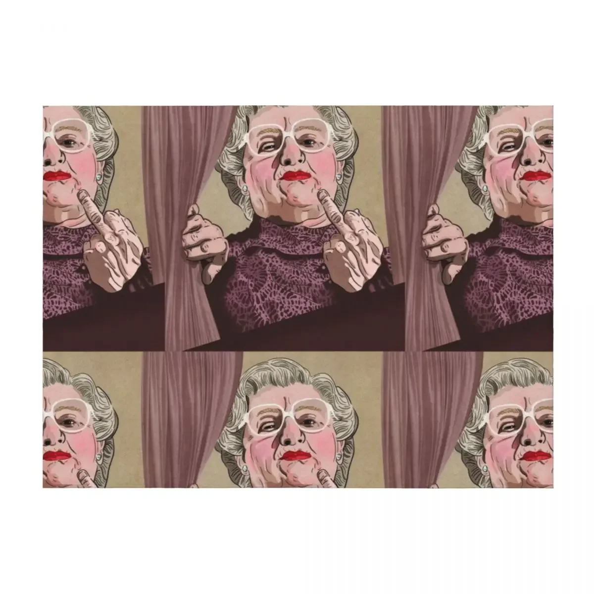 Mrs Doubtfire middle finger - Illustration - Robin Williams - Film Throw Blanket Bed linens Luxury decorative Blankets
Mrs Doubtfire middle finger - Illustration - Robin Williams - Film Throw Blanket Bed linens Luxury decorative Blankets