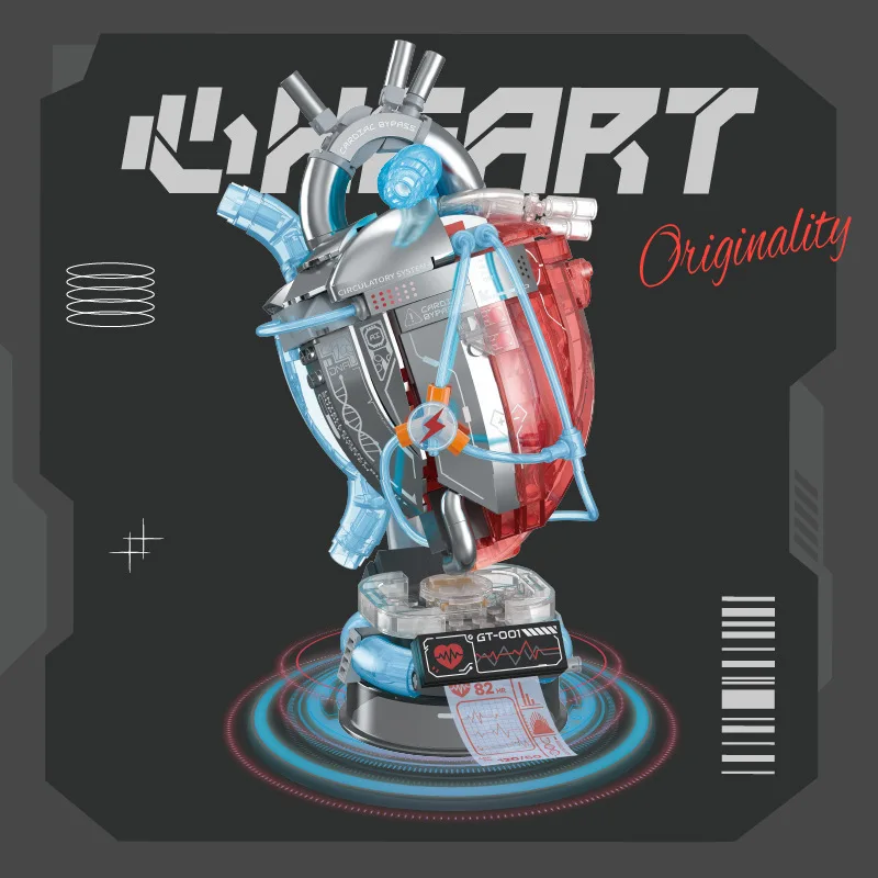 Semi Perspective Human Organs Model Bricks Toys MOC High-Tech Heart Building Blocks Assembly Compatible With LEGO
Semi Perspective Human Organs Model Bricks Toys MOC High-Tech Heart Building Blocks Assembly Compatible With LEGO