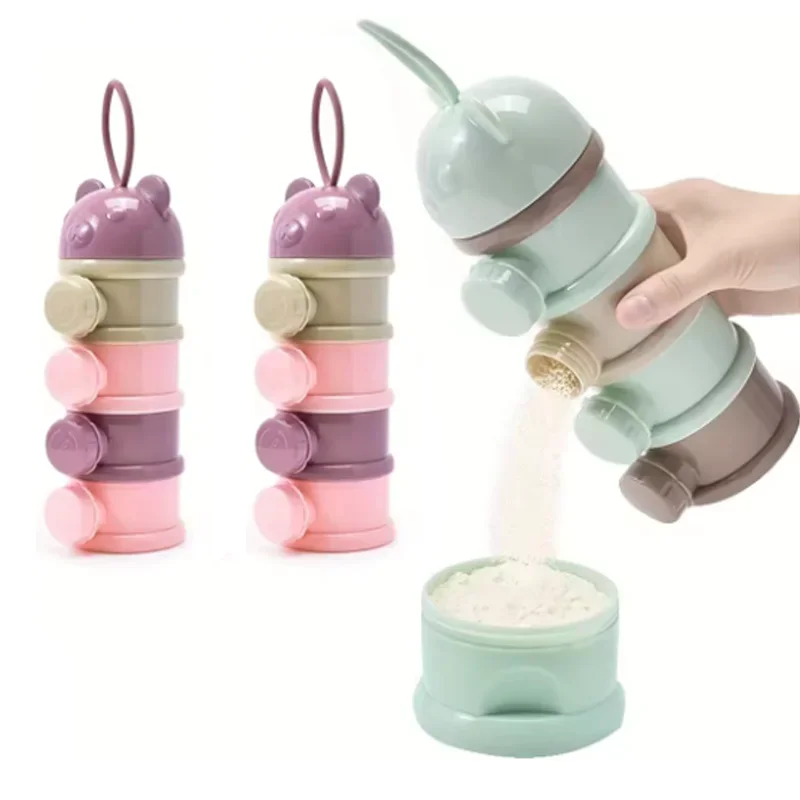 4-layer bear style portable infant formula container, infant formula dispenser, stackable food storage box, portable snack box
4-layer bear style portable infant formula container, infant formula dispenser, stackable food storage box, portable snack box