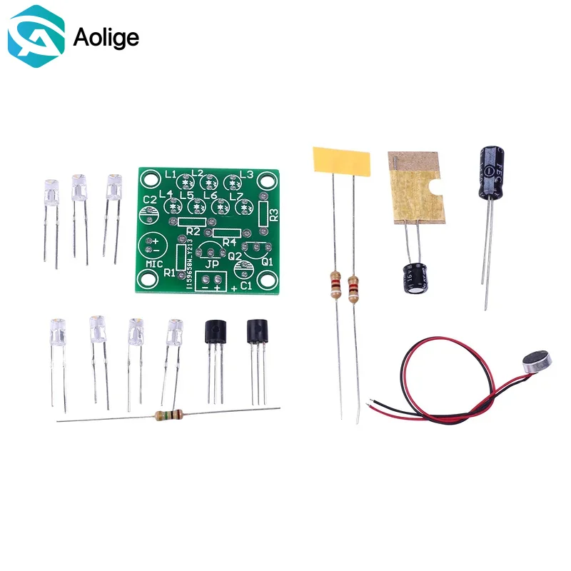 LED Rhythm Light DIY Kit - Sound-Activated Music Flashing Lights, Electronic Components Soldering Practice Set
LED Rhythm Light DIY Kit - Sound-Activated Music Flashing Lights, Electronic Components Soldering Practice Set