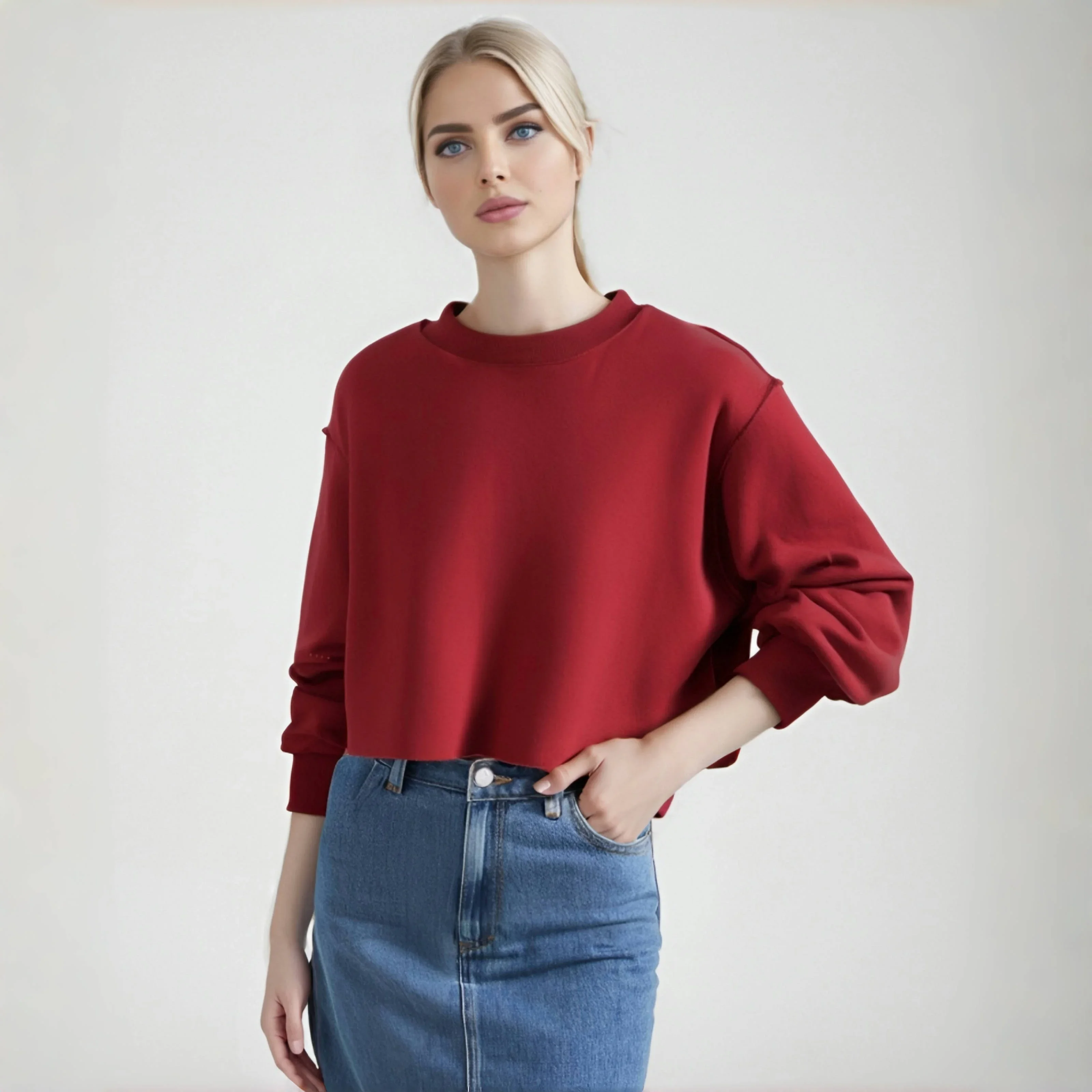 Женские повседневные флисовые толстовки, пуловер с длинным рукавом и круглым вырезом, свободная короткая толстовка, женская толстовка, топ, уличная рождественская одежда
Женские повседневные флисовые толстовки, пуловер с длинным рукавом и круглым вырезом, свободная короткая толстовка, женская толстовка, топ, уличная рождественская одежда