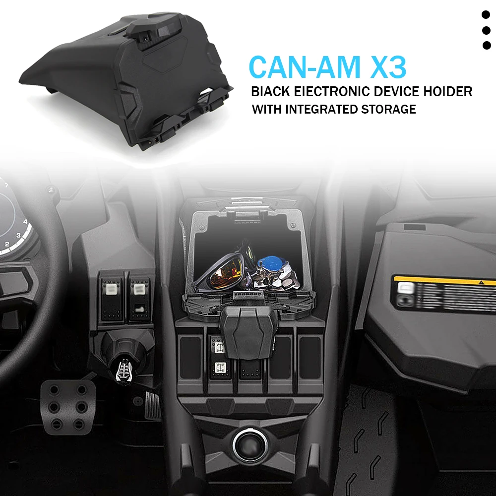 2017 2018 2019 2020 For Can Am Maverick X3 Models Black Electronic Device Holder With Integrated Storage
2017 2018 2019 2020 For Can Am Maverick X3 Models Black Electronic Device Holder With Integrated Storage