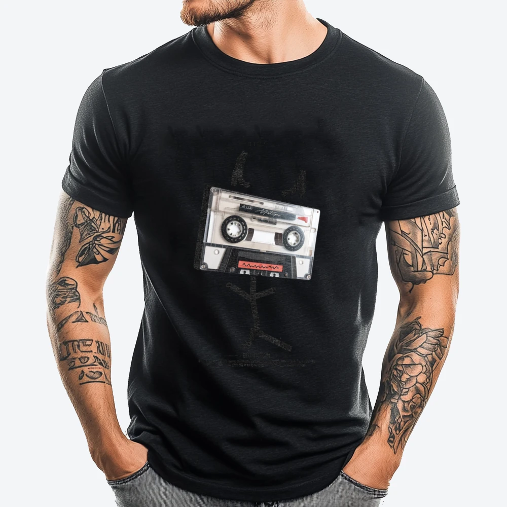 Old School Backprint Music Tape Mixtape Cassette Graphic T Shirts Men Cotton Funny Camiseta Men Clothes Halloween
Old School Backprint Music Tape Mixtape Cassette Graphic T Shirts Men Cotton Funny Camiseta Men Clothes Halloween