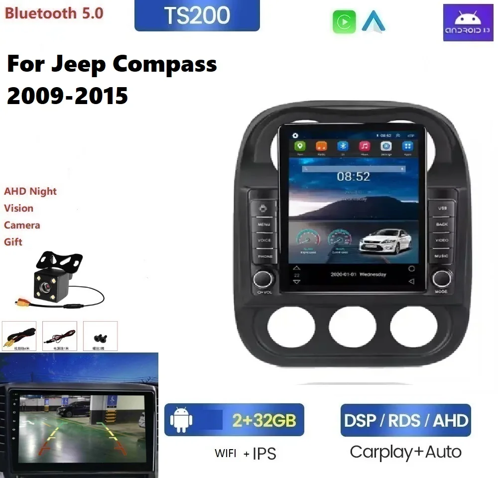 Tesla 8 + 128G Android 11 DSP RDS carplay Автомагнитола gps для Jeep Compass 2009-2015 Авторадио Android авто беспроводной Carplay аудио
Tesla 8 + 128G Android 11 DSP RDS carplay Автомагнитола gps для Jeep Compass 2009-2015 Авторадио Android авто беспроводной Carplay аудио