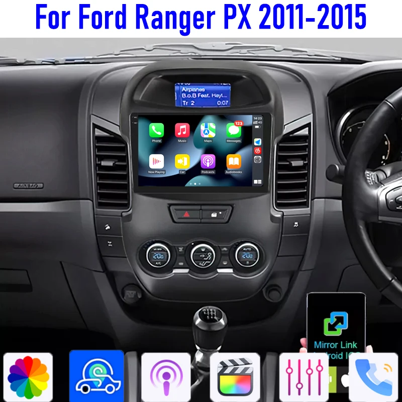 9" For Ford Ranger PX 2011-2015 Head Unit Car Radio Wireless Carplay Apple Android Auto 4-64GB WIFI BT Reversing Image Camera
9" For Ford Ranger PX 2011-2015 Head Unit Car Radio Wireless Carplay Apple Android Auto 4-64GB WIFI BT Reversing Image Camera