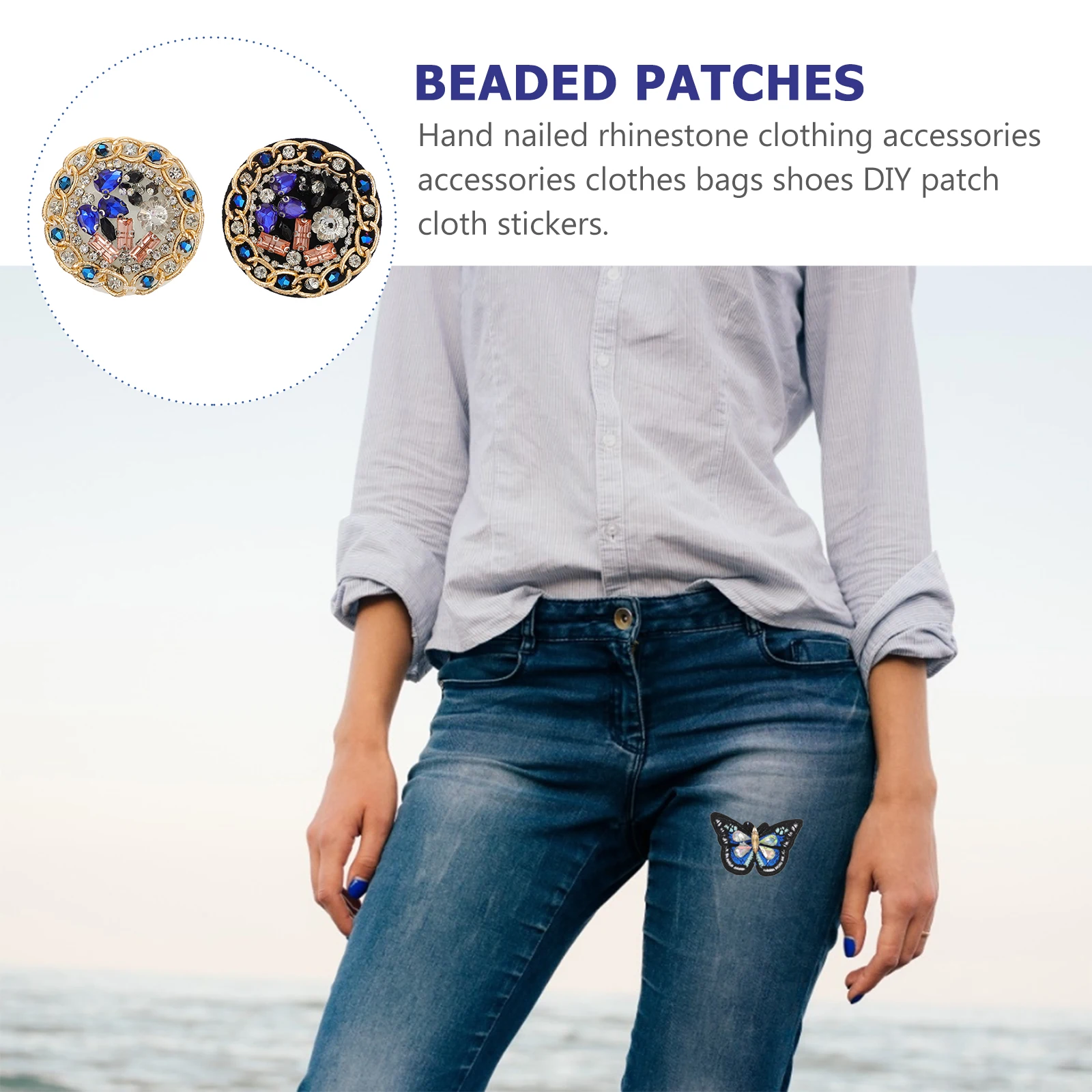 Rhinestone Embroidered Applique Beaded Patches Sewing Accessories Denim Bag Decor Cloth Stickers Kids Clothing Crystals DIY
Rhinestone Embroidered Applique Beaded Patches Sewing Accessories Denim Bag Decor Cloth Stickers Kids Clothing Crystals DIY