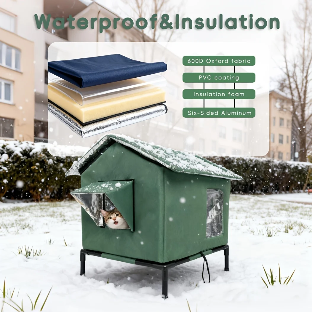 Waterproof Outdoor Stray Cat's House Support Cats Bed Tent Portable Cold Resistant Feral Pets Houses Winter Warm Cat Accessories
Waterproof Outdoor Stray Cat's House Support Cats Bed Tent Portable Cold Resistant Feral Pets Houses Winter Warm Cat Accessories