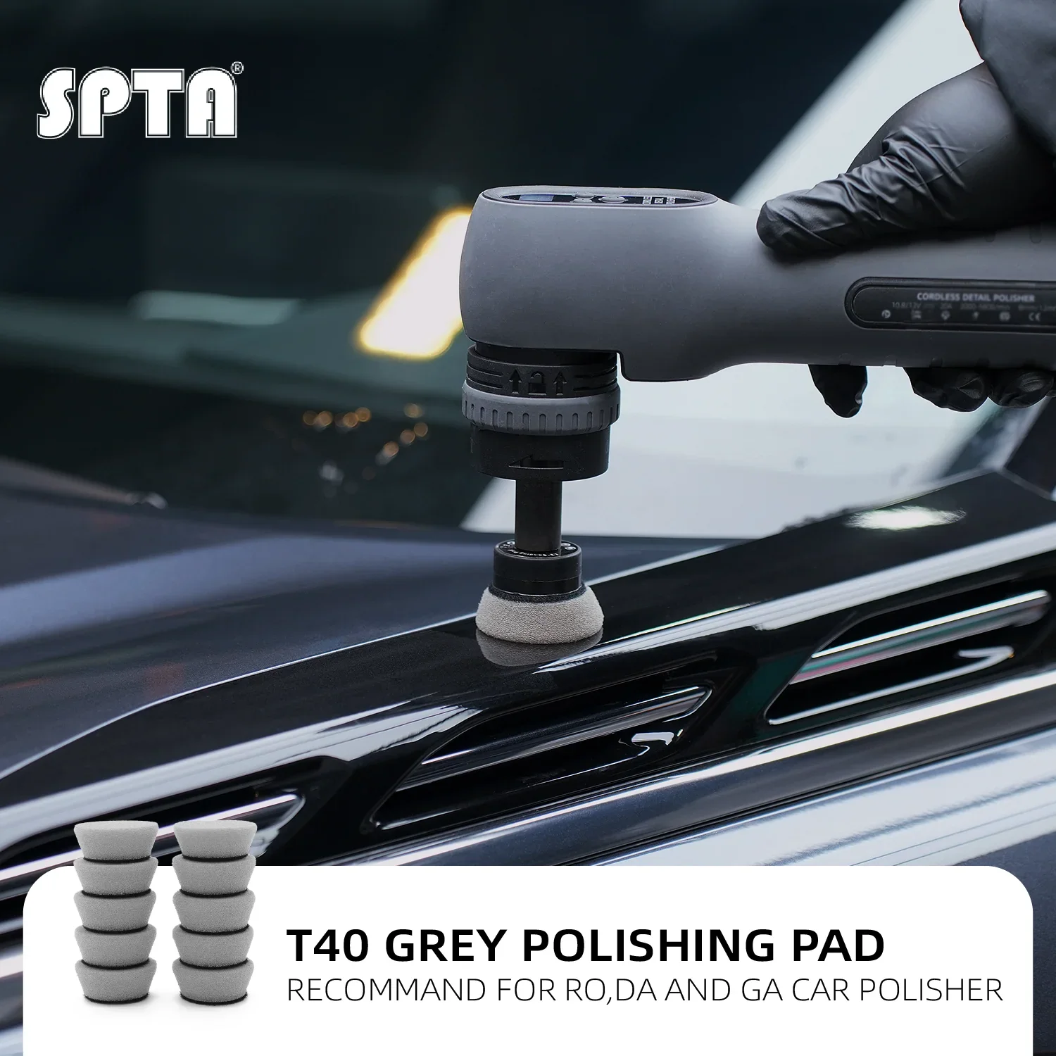 SPTA 1 inch (33mm) 2 inch (55mm) Gray Light Cut T-Shape Car Detail Polishing Mini Buffing Pads For Car Polisher Electric Drill
SPTA 1 inch (33mm) 2 inch (55mm) Gray Light Cut T-Shape Car Detail Polishing Mini Buffing Pads For Car Polisher Electric Drill
